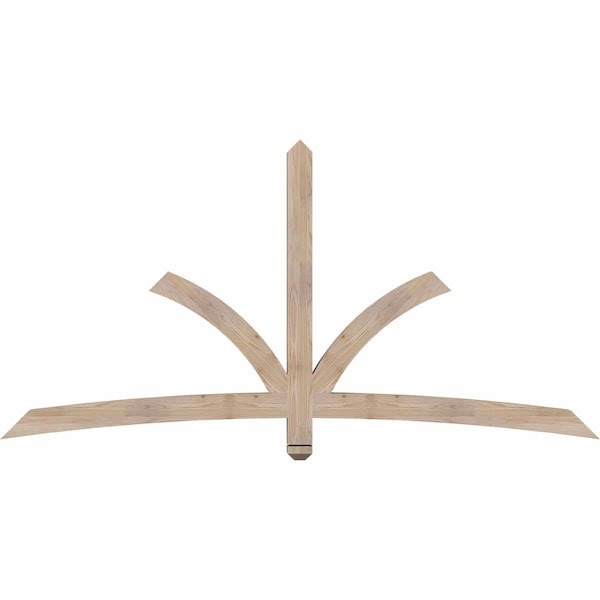 Ekena Millwork Davenport Smooth Timber Gable Bracket, Douglas Fir, 84"W x 42"H x 3 1/2"D x 3 1/2"F, 12/12 Pitch GBW084X42X0404DAV00SDF - main
